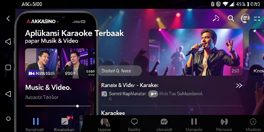 Antarmuka intuitif AAKASINO yang memudahkan Karaoke.
