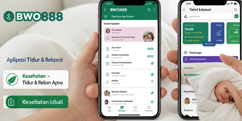 Antarmuka BWO888 yang intuitif menampilkan berbagai fitur Tidur & Relaksasi.