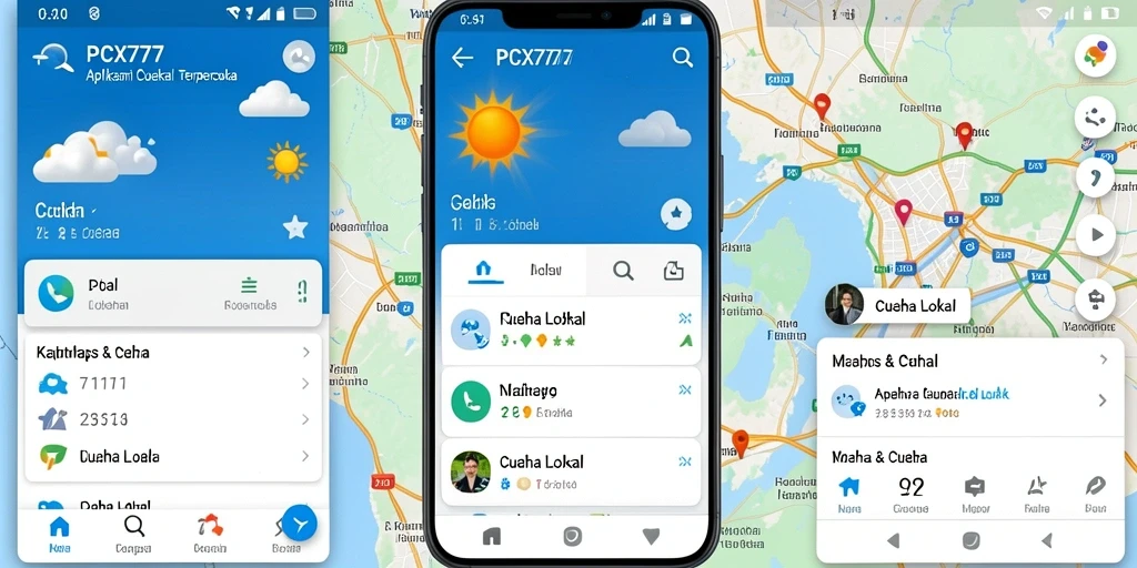 Tampilan antarmuka PCX777 yang informatif dan user-friendly.